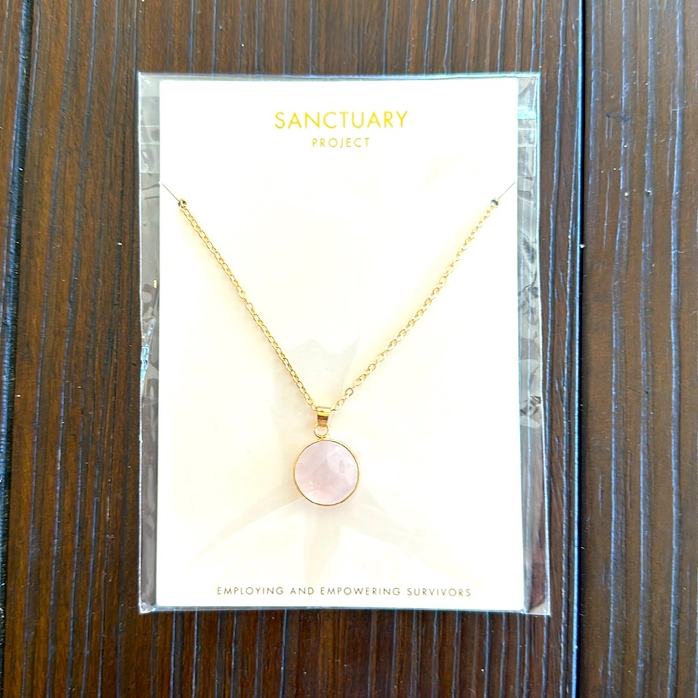 Sanctuary rose quartz necklace